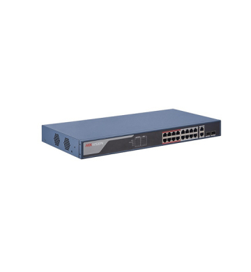 16-Port 100Mbps Fast Ethernet Smart PoE Switch HIKVISION DS-3E0318P-E(B)